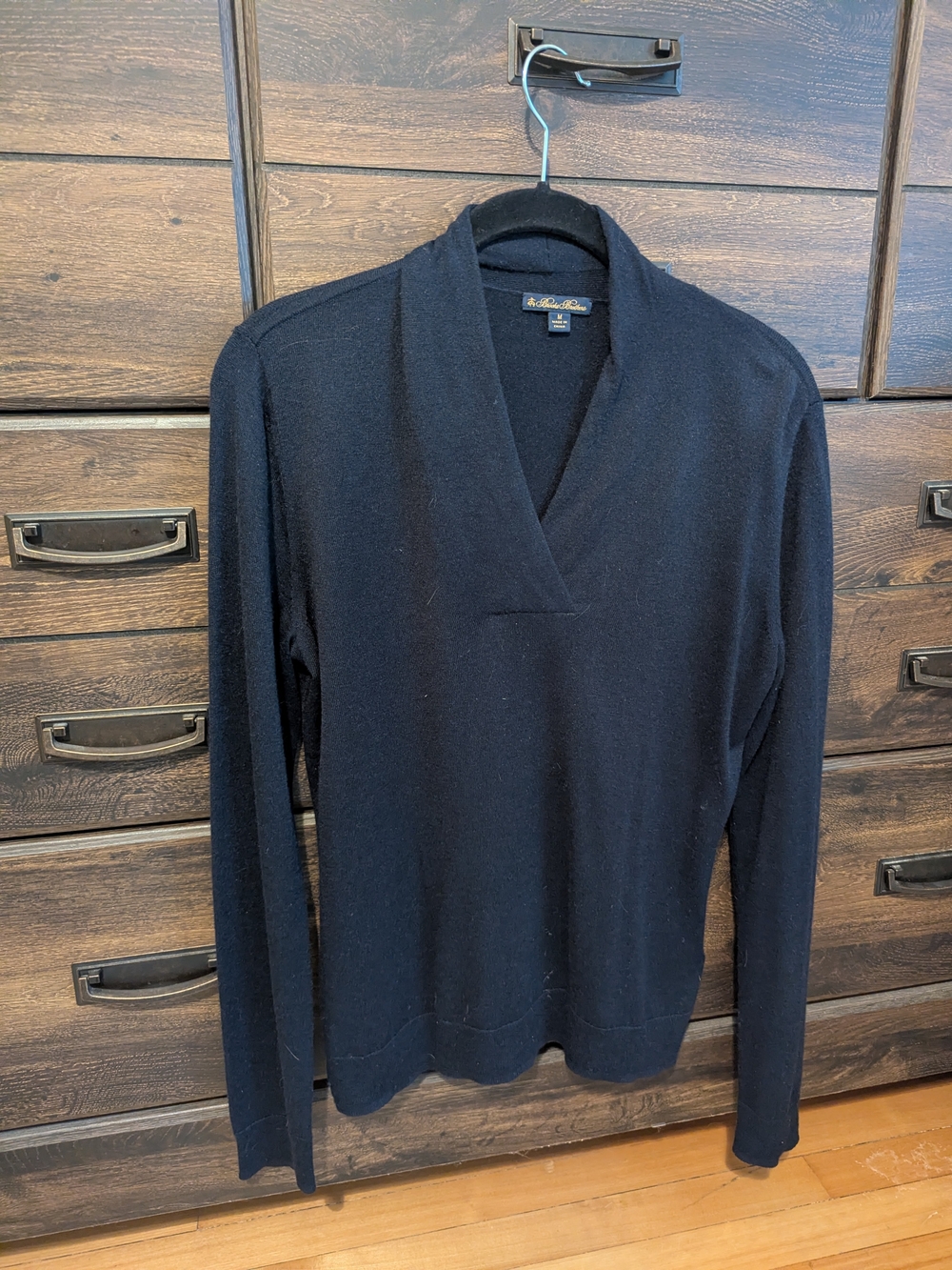 Brooks Brothers Navy Lightweight Long Sleeve Sweater